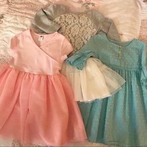 3 Spring Girls Dresses (Size 4t)
